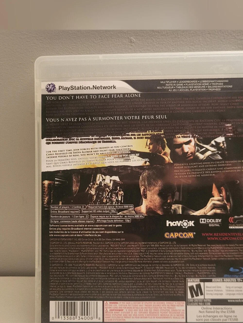 Resident EVIL 5 - PS3 Playstation - Picture 2 of 6
